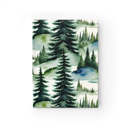 Watercolor Forest Hardcover Journal